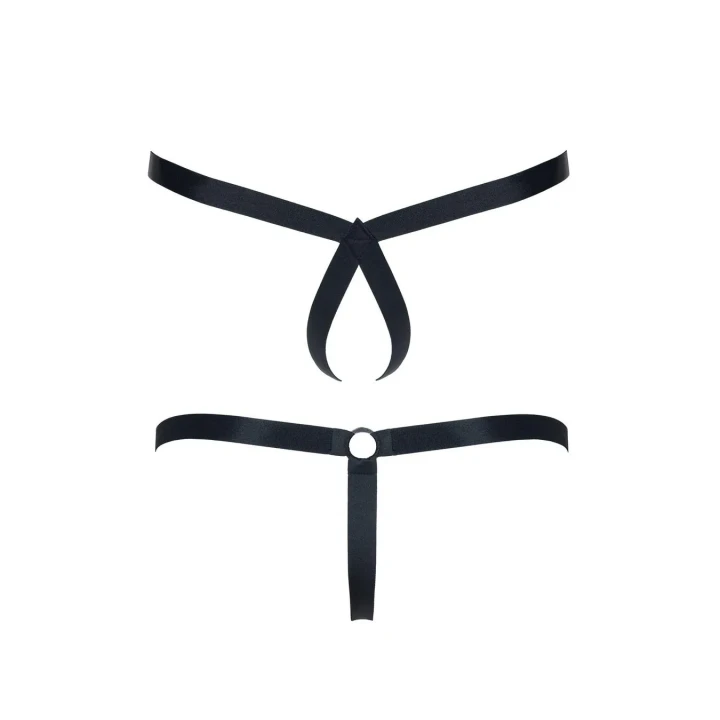 Stringi męskie REGNES FETISH PLANET, 2-pack, L/XL, otwarty tył, gumowe, ultra wygodne