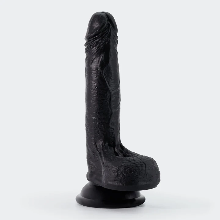 Dildo CRUSHIOUS Inviktus 19cm, płynny silikon, elastyczny, mocna przyssawka