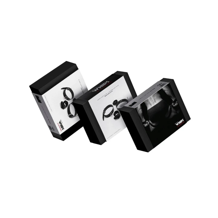 Kajdanki WHIPS - Skórzana uprząż dla mężczyzn, regulowane, wygodne w użyciu