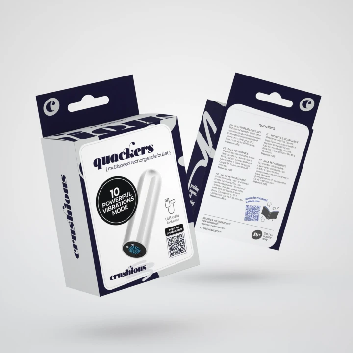 Wibrator punktowy Quackers - USB, wodoodporny, 10 trybów wibracji, kompaktowy