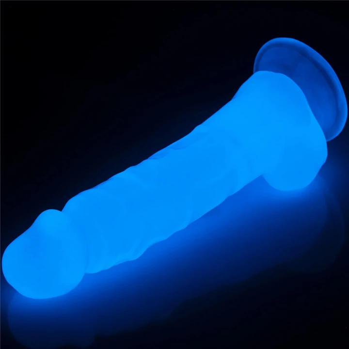 Dildo Lumino Play 8,5'' – TPE, świecący w ciemności, realistyczna tekstura skóry