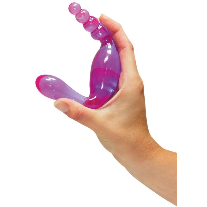 Dildo You2Toys Galaxia Lavender, PVC, długość 20 cm, żądło gładkie i stymulujące
