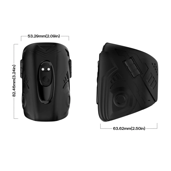 Wibrująca nakładka silikonowa Mechwarrior Black, 9 funkcji, kompaktowy rozmiar 8,2 cm