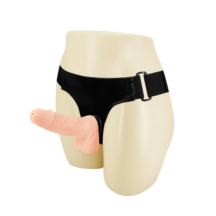 Dildo strap-on BAILE Passionate Harness — realistyczna główka, TPR, wodoodporny