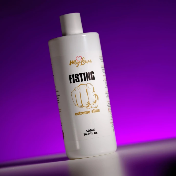 Żel intymny MyLove Fisting Extreme Slide 500 ml - wysoka wydajność, intensywny poślizg, wiśniowy aromat.