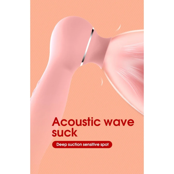 Stymulator łechtaczki Lauren, silikon, 9 wzorów wibracji, 6 trybów ssania