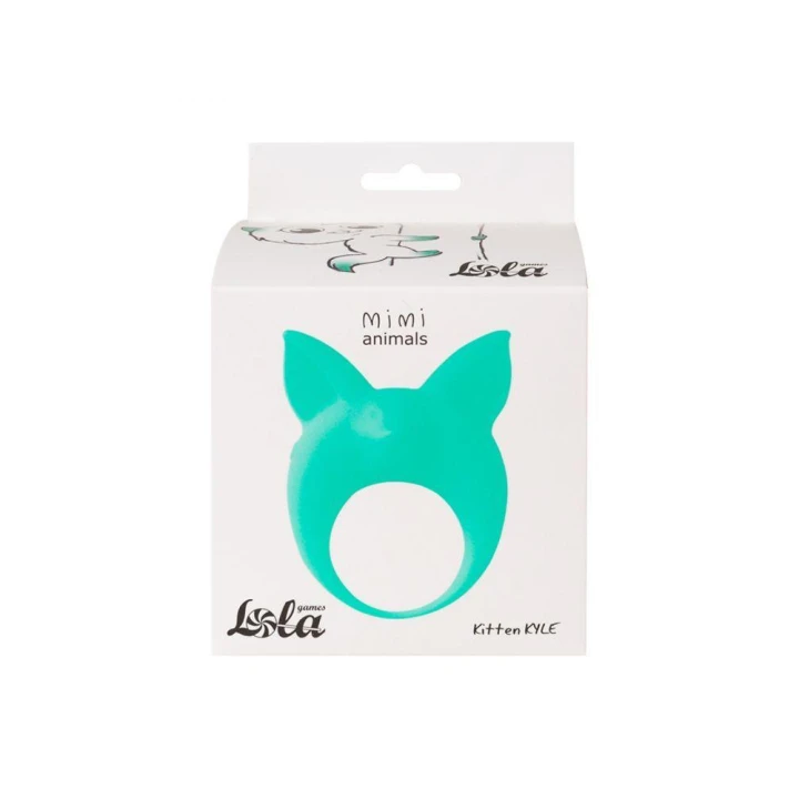 Pierścień wibracyjny MiMi Animals - silikon, zielony, średnica wewnętrzna 3,5 cm