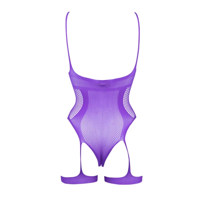 Body LE DESIRE - Otwarty Cup, Siatka, Elastyczne - Rozmiar S–XL