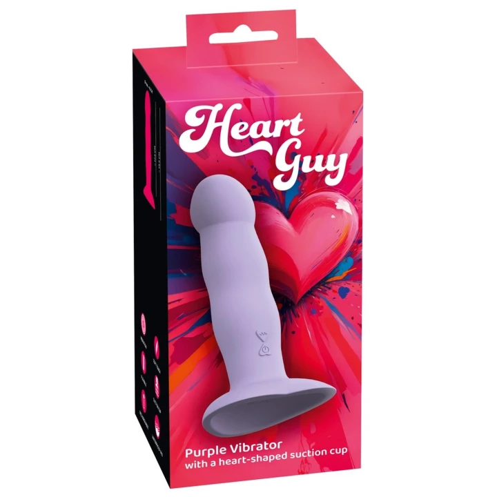 Wibrator You2Toys Heart Guy Purple – 10 trybów wibracji, silikon, wodoodporny