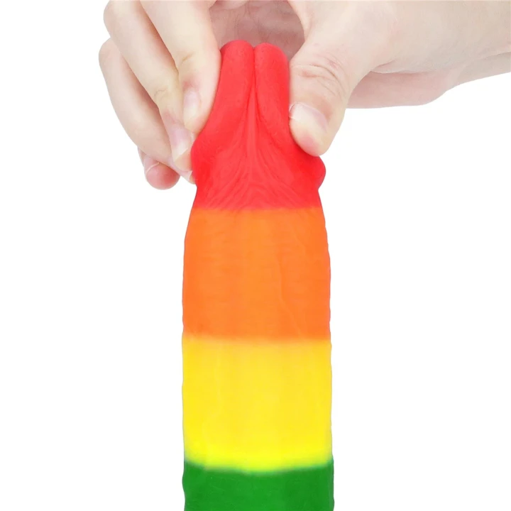Dildo Prider 9'' - Platynowy silikon, 22,5 cm długości, ergonomiczny kształt