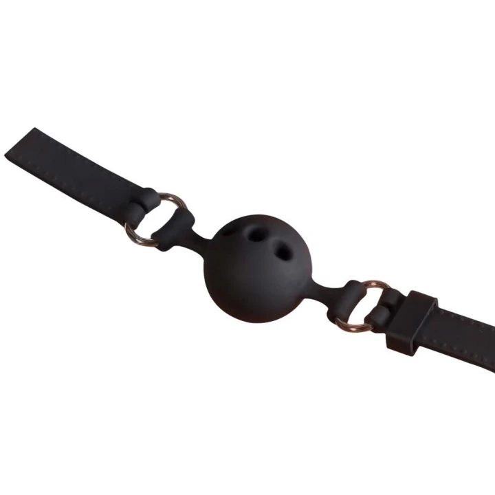 Knebel silikonowy z otworami powietrznymi, średnica 3,5 cm, regulowany pasek