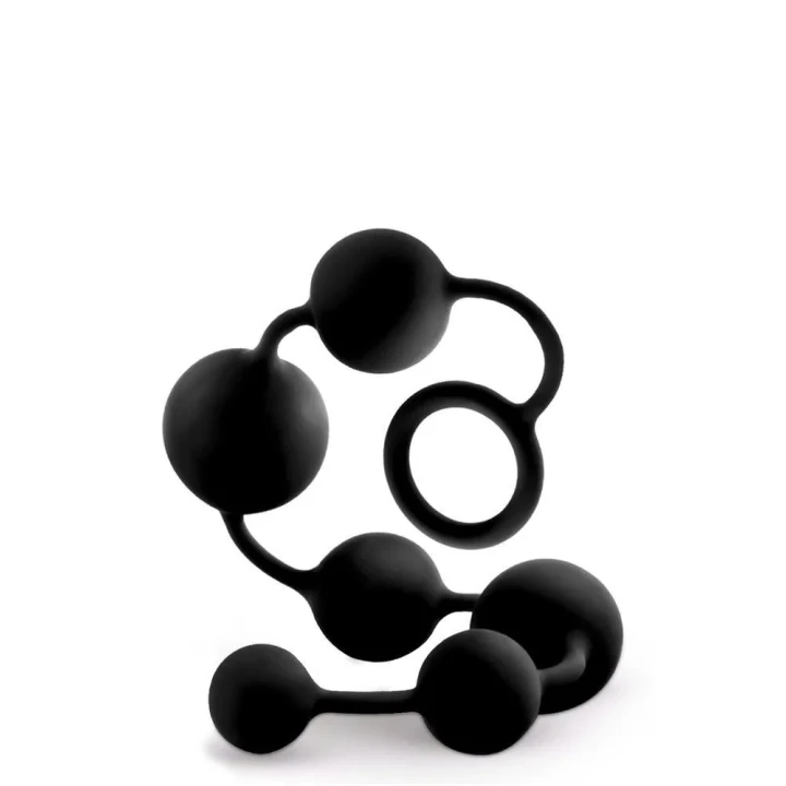 Zestaw dużych kulek analnych Anal Adventures, Silikon UltraSilk™, długość 40,6 cm