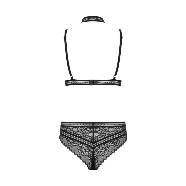 Body OBSESSIVE Ailay L/XL, regulowane ramiączka, elastyczny choker, komfortowe figi