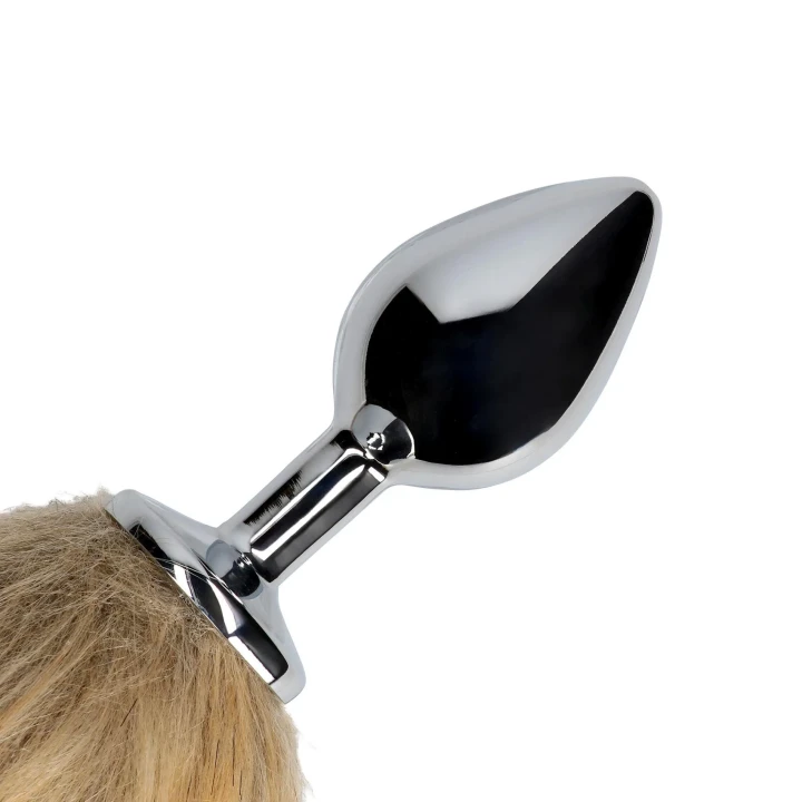 Hinduski korek analny z ogonem lisicy | Aluminium, Poliester, zestaw do odgrywania ról