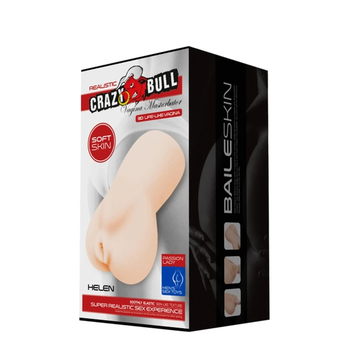 Masturbator męski CRAZY BULL - REALISTYCZNE wargi, ultra realistyczny materiał TPR