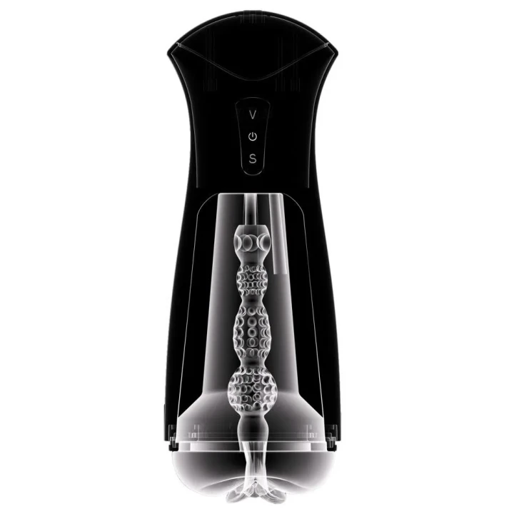 Masturbator automatyczny PDX Elite, 5 trybów wibracji i ssania, 24,5 cm