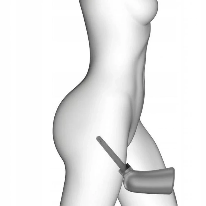 Irygator intymny Douche Mate z elastyczną końcówką 360°, pojemność 350 ml, silikon medyczny