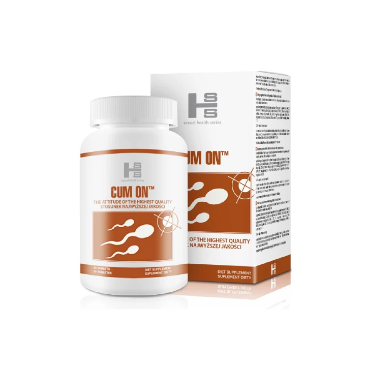 Suplement diety - Cum On - Wzmocnienie Erekcji, Poprawa Jakości Orgazmu, 30 tabletek
