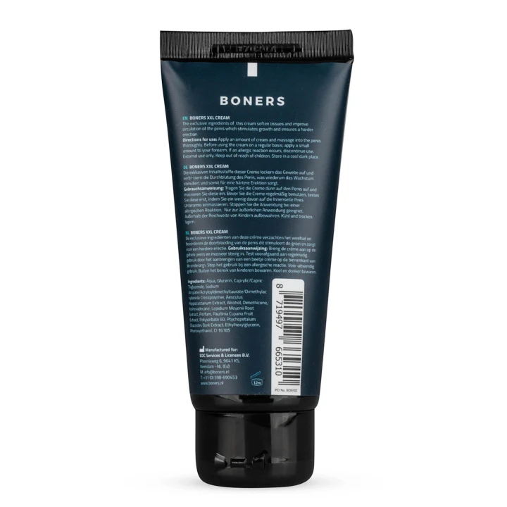 Krem do penisa Boners XXL 100 ml - stymulacja, witalność, naturalne składniki
