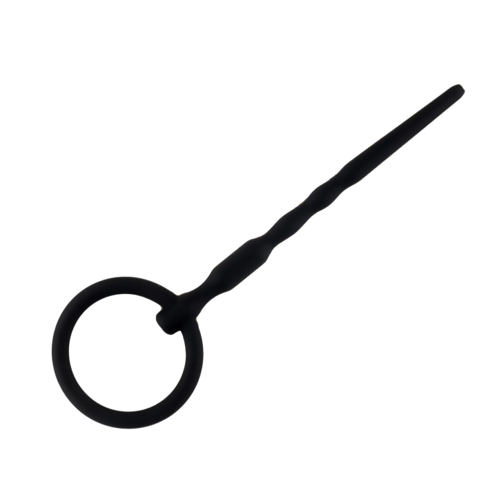 Plug penisa silikonowy | Seria No.04 — kanał wewnętrzny, stopniowane wypustki