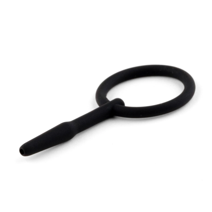 Penis plug silikonowy – Seria No.02, kanał wewnętrzny, długość 8,5 cm, smukły