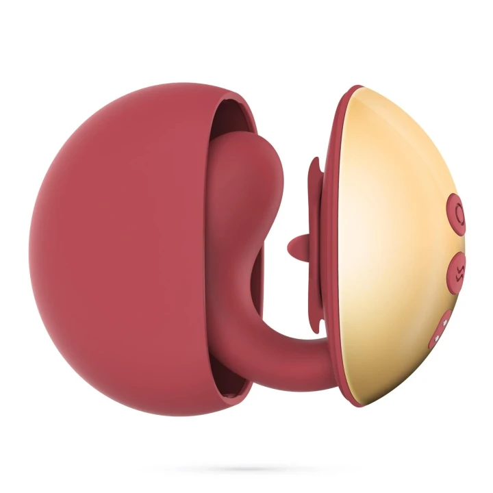 Stymulator łechtaczkowy Crushious Arcane, 10 trybów wibracji, 3 ruchy języka, silikon