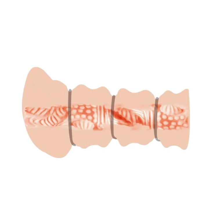 Masturbator waginalny CRAZY BULL - Rossi Flesh, Silikon TPR, realistyczny, prążkowany