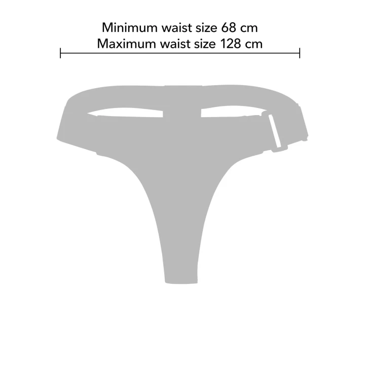 Strap-On do dildos INFERNO by HIDDEN DESIRE z regulowanymi paskami i 3 wymiennymi pierścieniami