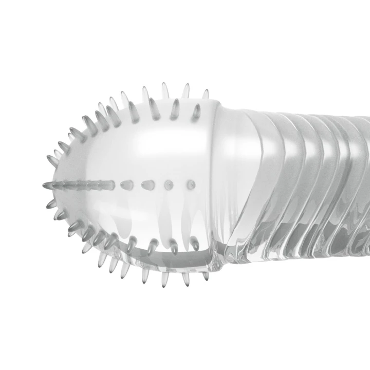 Rękaw do Penisa Crushious, 15,5 cm, powiększenie objętości, tekstura falista i prążkowana