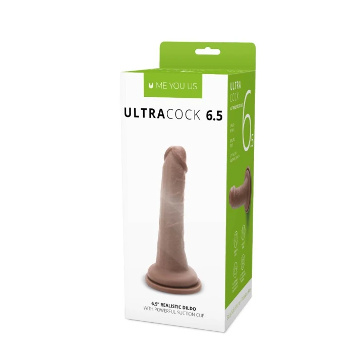 Dildo Me You Us, silikonowe, 6,5 cala, realistyczne detale, przyssawka