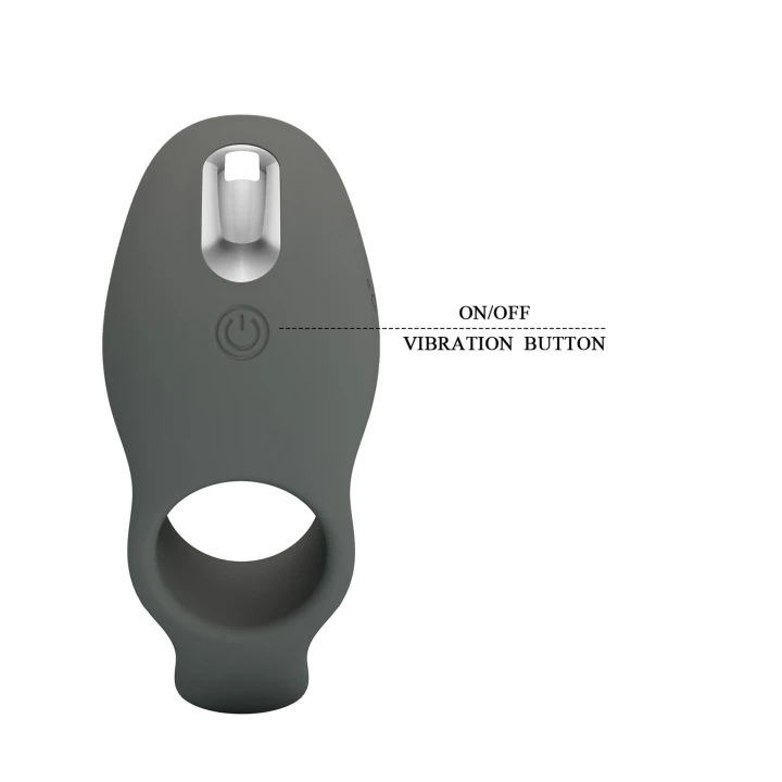 Pierścień wibracyjny silikonowy PRETTY LOVE - 7 funkcji wibracji, pamięć ustawień