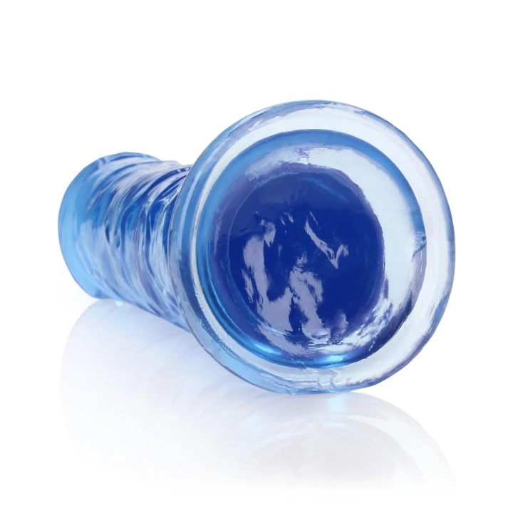 Dildo REALROCK CRYSTAL CLEAR - 9,1” penetracja, przyssawka, bez ftalanów