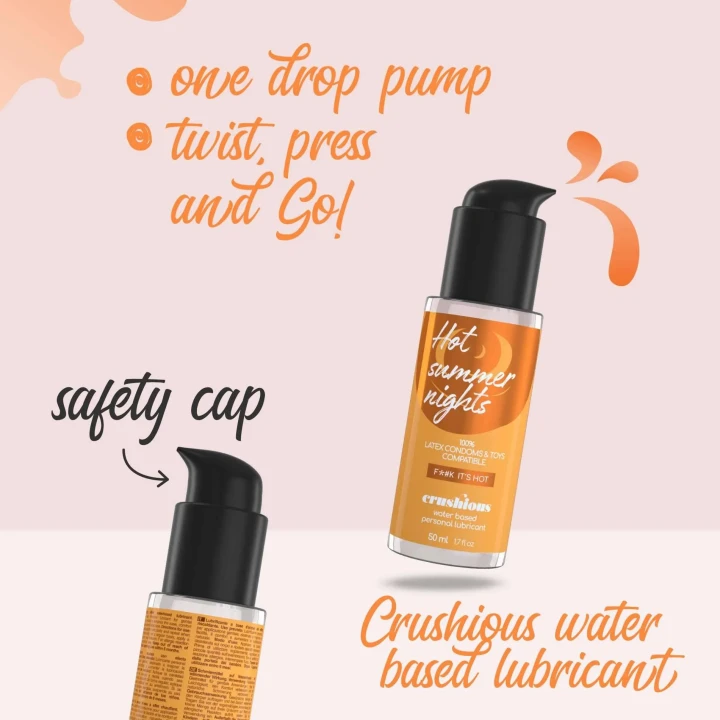 Lubrykant na bazie wody Crushious 50 ml z efektem rozgrzewającym, hipoalergiczny