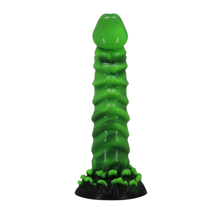 Dildo Power Monsters Manticore - 23 cm, silikonowe, pofalowane, przyssawka