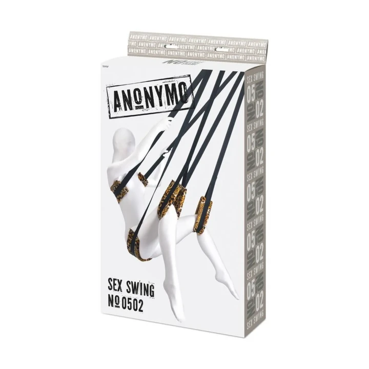 Huśtawka seksualna Anonymo, velur, regulowane pasy, wysoka nośność do 227 kg