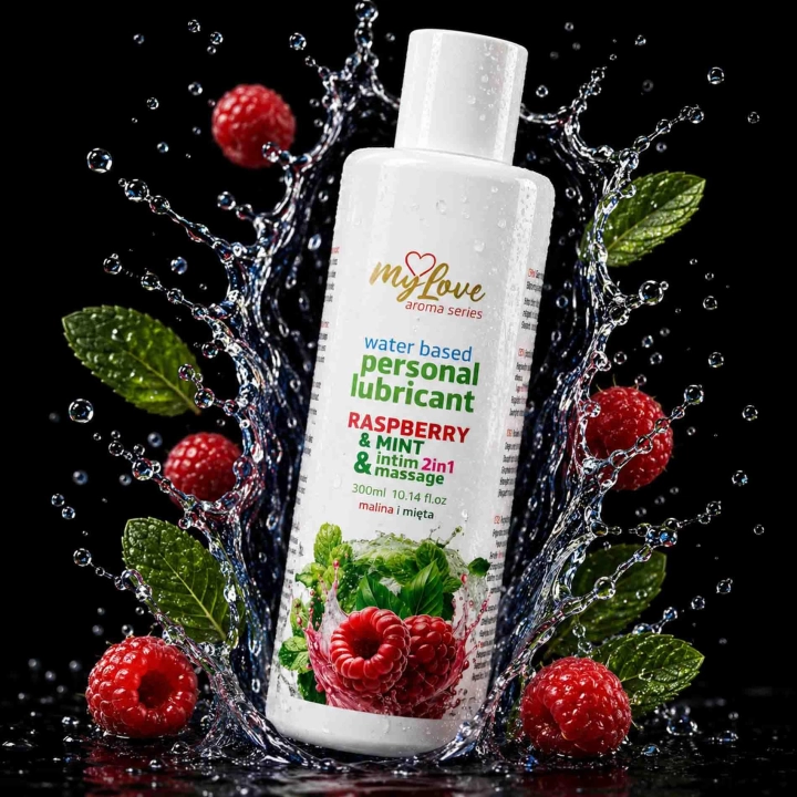 Żel intymny i do masażu MyLove Aroma Series Malina i Mięta 300 ml