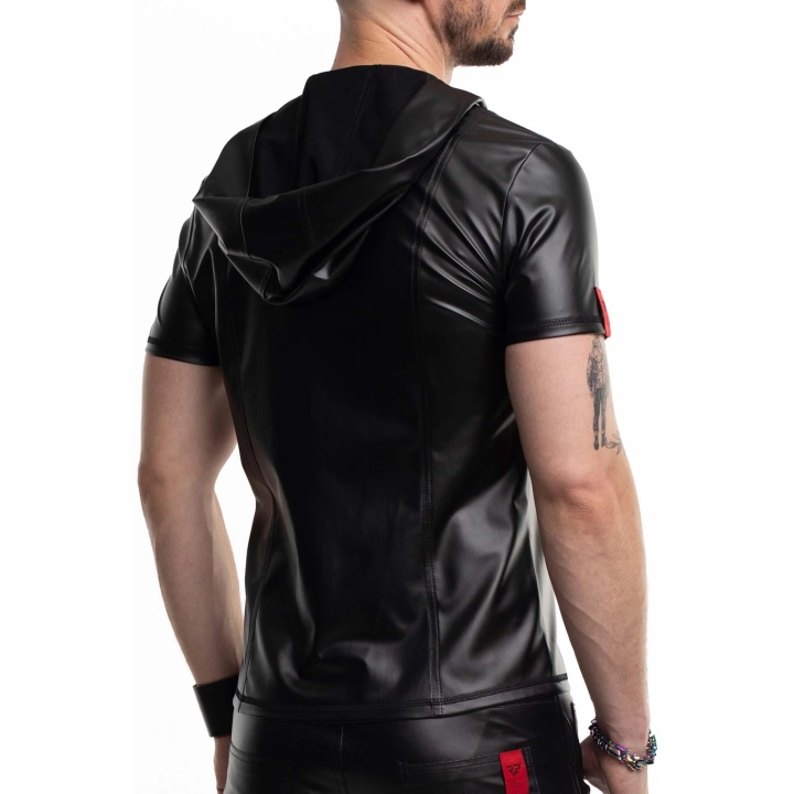 T-shirt REGNES FETISH PLANET – wetlook, kaptur, sportowy krój