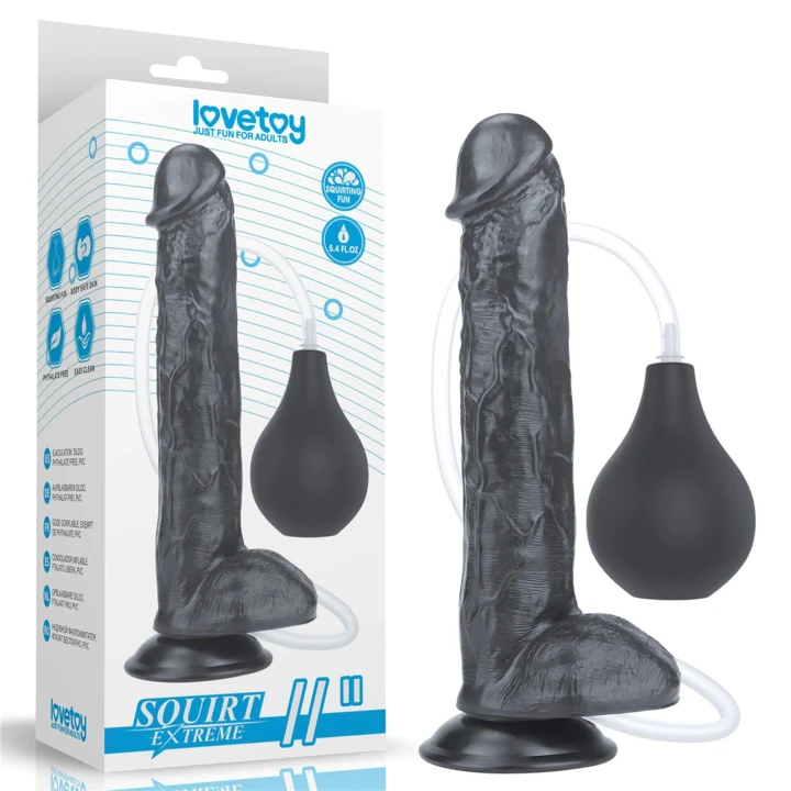 Dildo LoveToy 11'' - 9 cali wkładki, 6 cali obwodu, dozownik na płyn 5.4 fl. oz