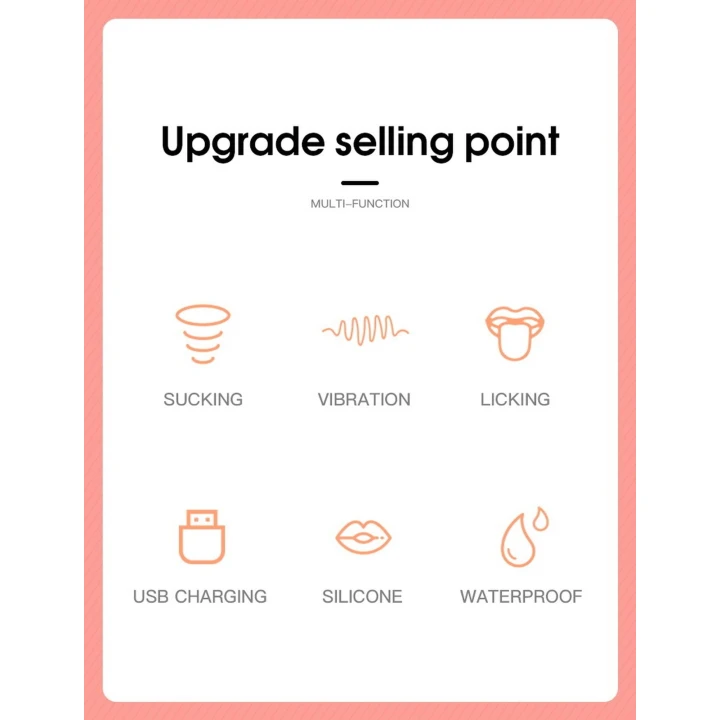 Stymulator łechtaczki Lauren, silikon, 9 wzorów wibracji, 6 trybów ssania