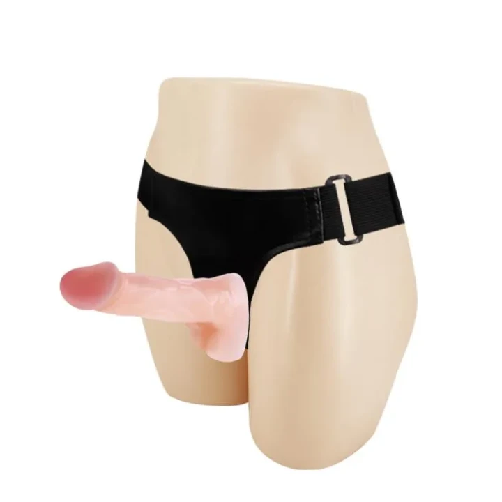 Dildo BAILE - JESSICA z 2 realistycznymi dildami, regulowana uprząż, wysoka jakość