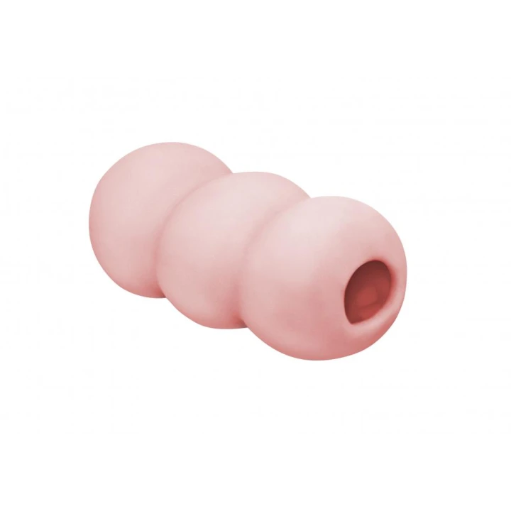 Masturbator TPE Lola Games Marshmallow, długość 8 cm, różowe reliefy