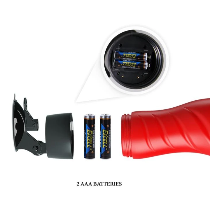 Masturbator analny PRETTY LOVE - CRAZY BULL, 12 funkcji, 28 cm, żebrowany tunnel