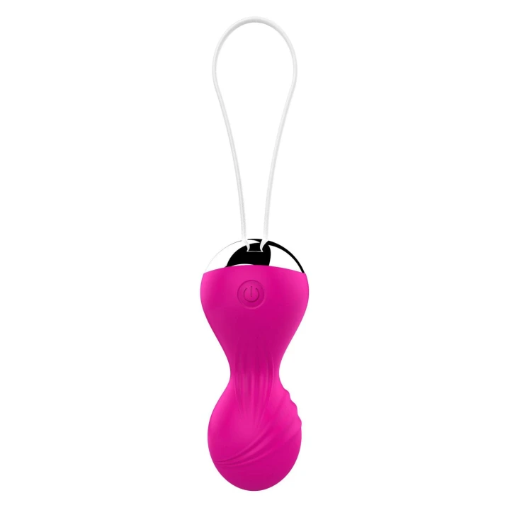 Kulki Kegla - Silicone, Wodoodporne, USB, 10 Trybów Wibracji, Zdalne Sterowanie - Różowy