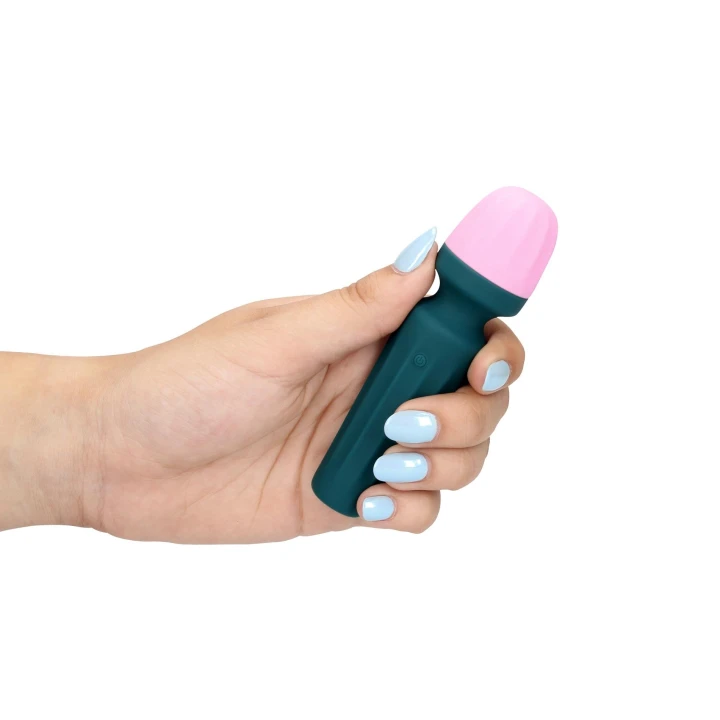 Wibrator Mini Wand Loveline, ABS/Silikon, Wibrujący, Ergonomiczny