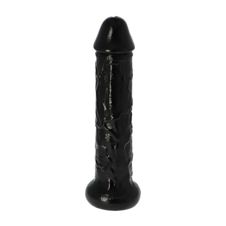 Dildo Italia, 11" długość, 8 cm średnica, czarny, z przyssawką