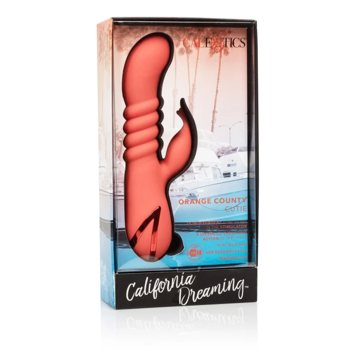 Masażer intymny California Dreaming™ z silikonem, 10 wibracji, wodoodporny