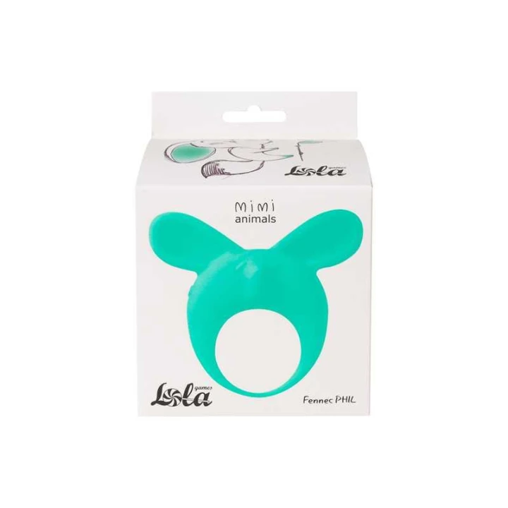 Pierścień wibracyjny MiMi Animals - silikon, 1 tryb, zielony, hipoalergiczny
