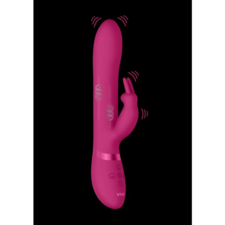 Wibrator królik Amoris - 3 silniki, wodooporny, 10 funkcji wibracji i ruchu