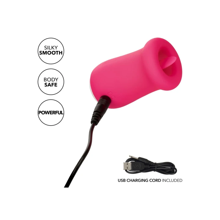 Stymulator języka Sugar Craze, silikonowy, wodoodporny IPX7, 10 trybów wibracji