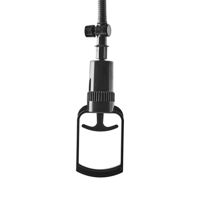 Pompka do penisa RAMROD DELUXE - przezroczysta, ciśnieniomierz, długość 20 cm